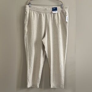 Old Navy High-Rise Straight Ankle Pants size XL oatmeal